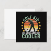 Golf Kids Funny Young Golfer & Golfing Lover Gift Einladung (Vorne/Hinten)