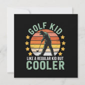 Golf Kids Funny Young Golfer & Golfing Lover Gift Einladung (Vorderseite)