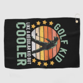 Golf Kids Funny Young Golfer & Golfing Lover Gift  Golfhandtuch (Horizontal)