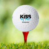 Golf Kiss My Putt Funny Modern Personalisierter Na Golfball