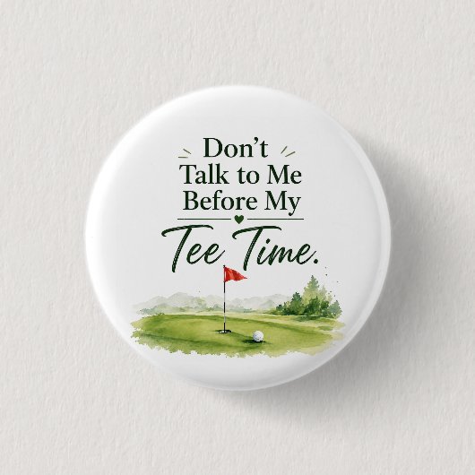 Golf Knopf Pin Sassy Golfer Humor Geschenk Button (Vorderseite)