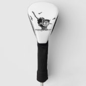 Golf-Kopfbedeckung mit wütender Katze Golf Headcover (Vorderseite)