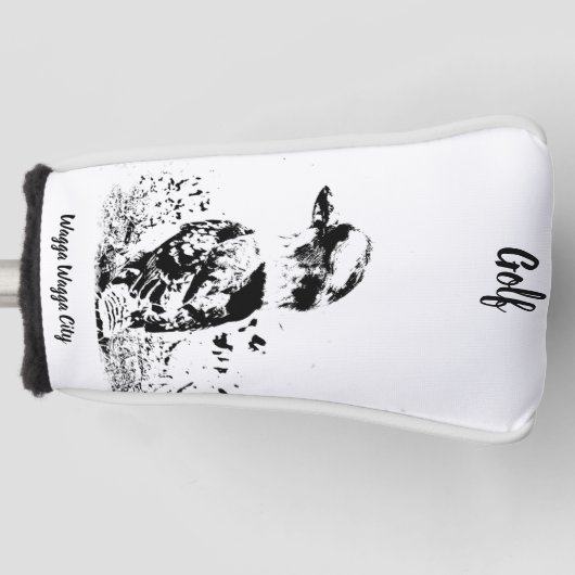 Golf Kopfbedeckung, Putter. Headcover (Vorderseite)