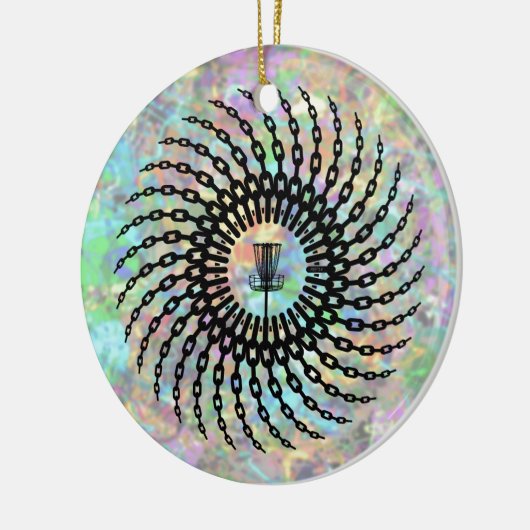 Golf-Korb  Keramikornament (Links)