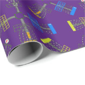 Golf-Körbe wiederholen Geschenkpapier (Rolleneckpunkt)