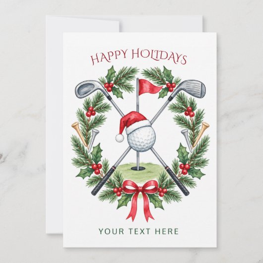 Golf Kranz Bogen Weihnachten (Vorderseite)
