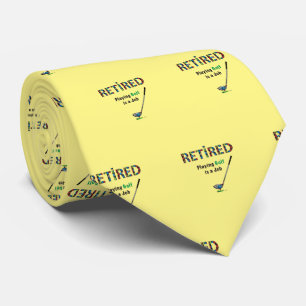 Golf Krawatte RETIRED Golfing Neck Custom Krawatte