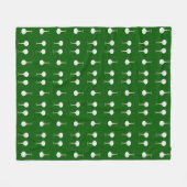 Golf-Kugeln Muster auf Grün Fleecedecke (Vorderseite (Horizontal))