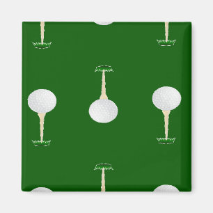 Golf-Kugeln Muster auf Grün Magnet