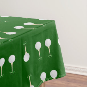 Golf-Kugeln Muster auf Grün Tischdecke