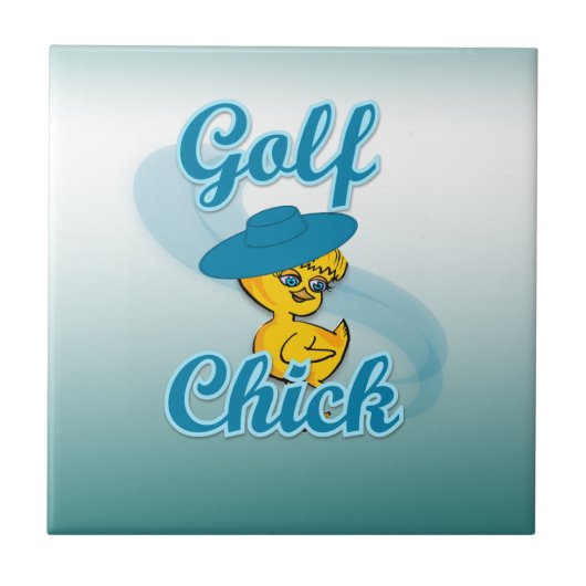 Golf-Küken #3 Fliese (Vorderseite)