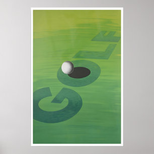 Golf-Kunst-Sportposter Golfer-Druck Büro Poster