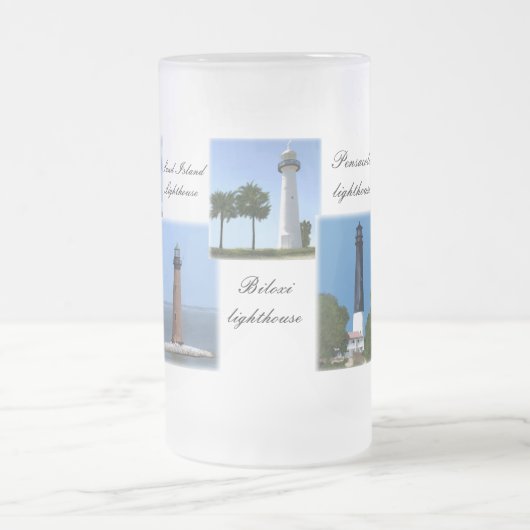 Golf-Küstenleuchttürme Mattglas Bierglas (Mittel)
