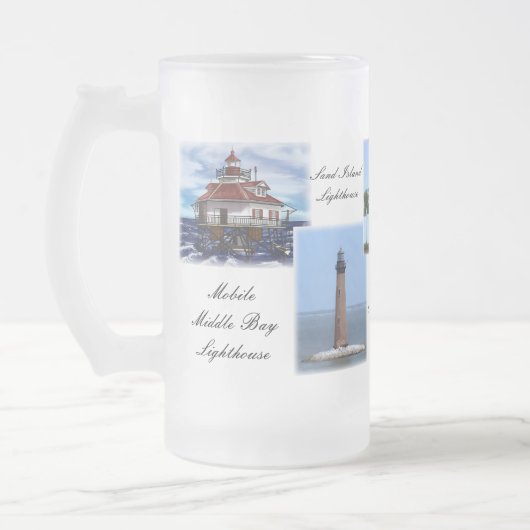 Golf-Küstenleuchttürme Mattglas Bierglas (Links)