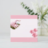 Golf Lady Golfer Hand hält Kugel (Stehend Vorderseite)