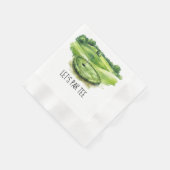 Golf Lass Par Tee mit Golfflagge auf grün weiß Serviette (Ecke)