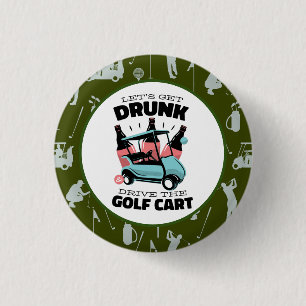 Golf Lass Par Tee mit Golfwagen Button