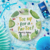 Golf Lass uns Par-Tee machen Wasserfarbe Papptelle Pappteller (Party)