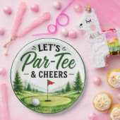 Golf Lass uns Par Tee & Prost auf die Golfer Party Pappteller (Party)
