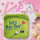 Golf Lass-uns-Par-Tee-Putting-Green-Party Pappteller (Party)