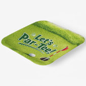 Golf Lass-uns-Par-Tee-Putting-Green-Party Pappteller (Gewinkelt)