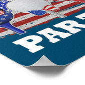 Golf Lasse Par American Flag Independence Golf 4. Poster (Ecke)