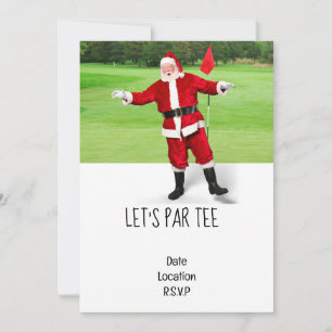 Golf Lass's Par tee Weihnachtsfest Party für Golfe Einladung