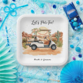 Golf Lasst uns Par-Tee feiern! Golf-Hochzeit in Ar Pappteller (Party)