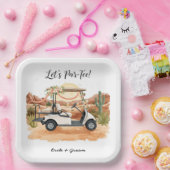 Golf Lasst uns Par-Tee feiern! Golf-Hochzeit in Ar Pappteller (Party)