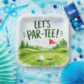 Golf Lasst uns Par-Tee Putting Green Party  Pappteller (Party)