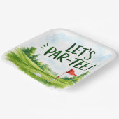 Golf Lasst uns Par-Tee Putting Green Party  Pappteller (Gewinkelt)