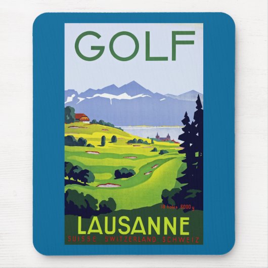 Golf ~ Lausanne Mousepad (Vorne)