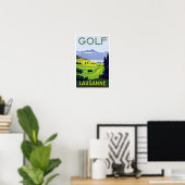 Golf ~ Lausanne Poster (Heimbüro)