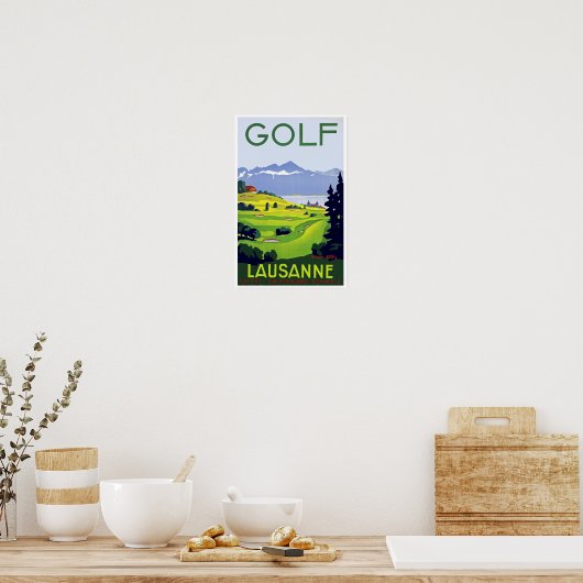 Golf ~ Lausanne Poster (Küche)