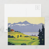 Golf Lausanne Schweiz Postkarte (Vorne/Hinten)
