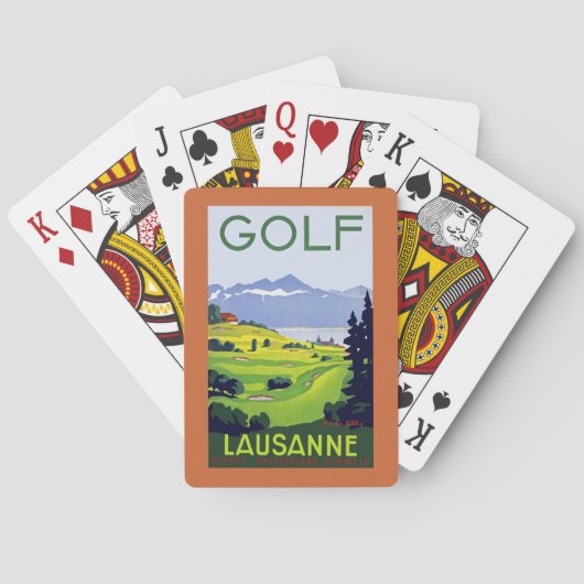 Golf ~ Lausanne Spielkarten (Rückseite)