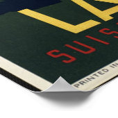 Golf Lausanne Vintage Travel Poster und Retro Prin (Ecke)