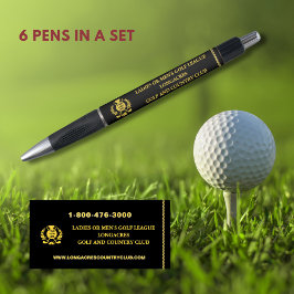 Golf League Logo Website Telefon Kugelschreiber