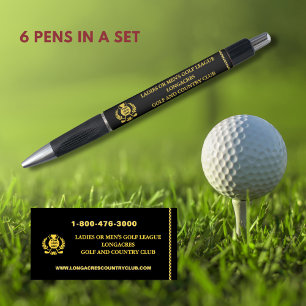 Golf League Logo Website Telefon Kugelschreiber