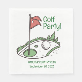 Golf League Party Napkin Serviette