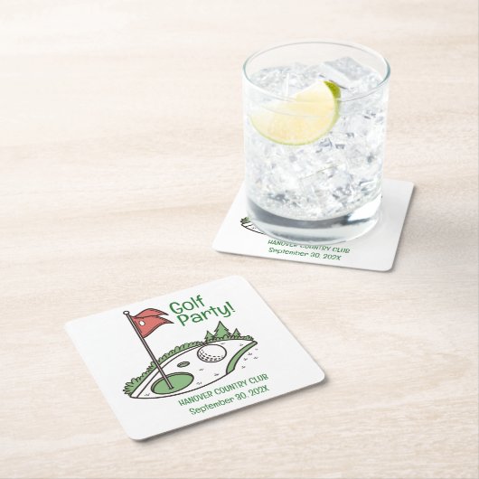 Golf League Party Untersetzer (Vor Ort)