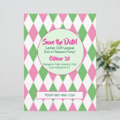 Golf League Saison Finale Einladung - Custom (Stehend Vorderseite)