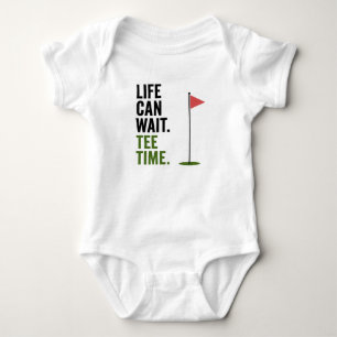 Golf Leben kann Wartezeit für Golfer-Baby Baby Strampler