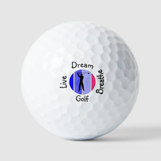Golf leben, träumen, atmen golfball (Vorderseite)