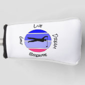Golf leben, träumen, atmen headcover (Vorderseite)