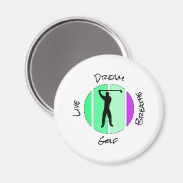 Golf leben, träumen, atmen magnet