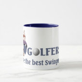 Golf-lebenslustige Typen Tasse (Zentrum)