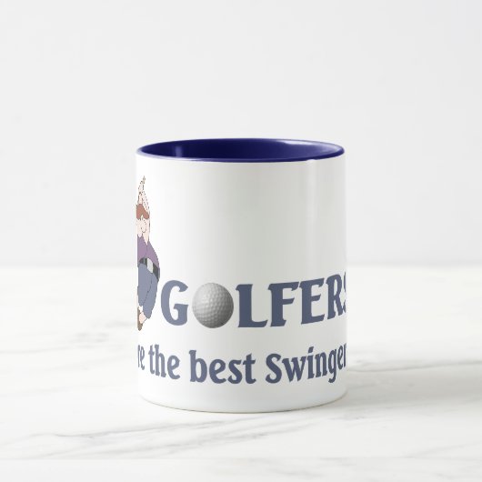 Golf-lebenslustige Typen Tasse (Zentrum)