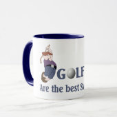 Golf-lebenslustige Typen Tasse (Vorderseite Links)