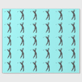 Golf-lebenslustiger Typ kundengerecht Geschenkpapier (Flach)